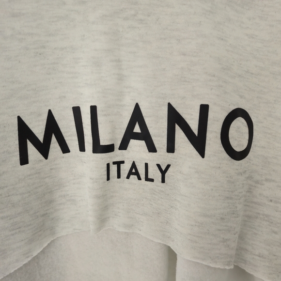 SHEIN Milano Crop Sweater Bell Sleeve Tank Set Very Light Grey XL NWOT - Picture 4 of 16